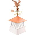 Good Directions Good Directions 18" Square Manchester Vinyl Cupola w/ Cottage Eagle Weathervane 2118MV-8815P